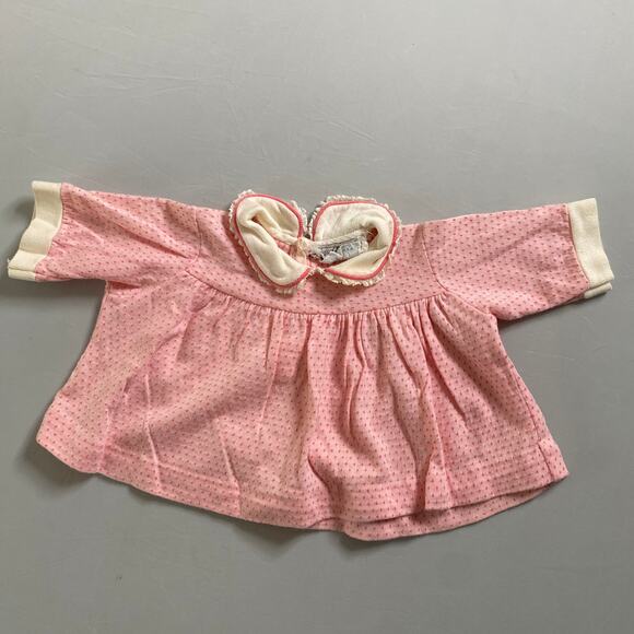 Vintage Lord & Taylor Pink Diamond Textured Peter Pan Collared Top - Picture 2 of 7